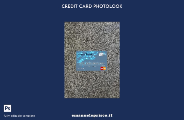 modello frontale photolook della carta master della banca Australia Hume stile v